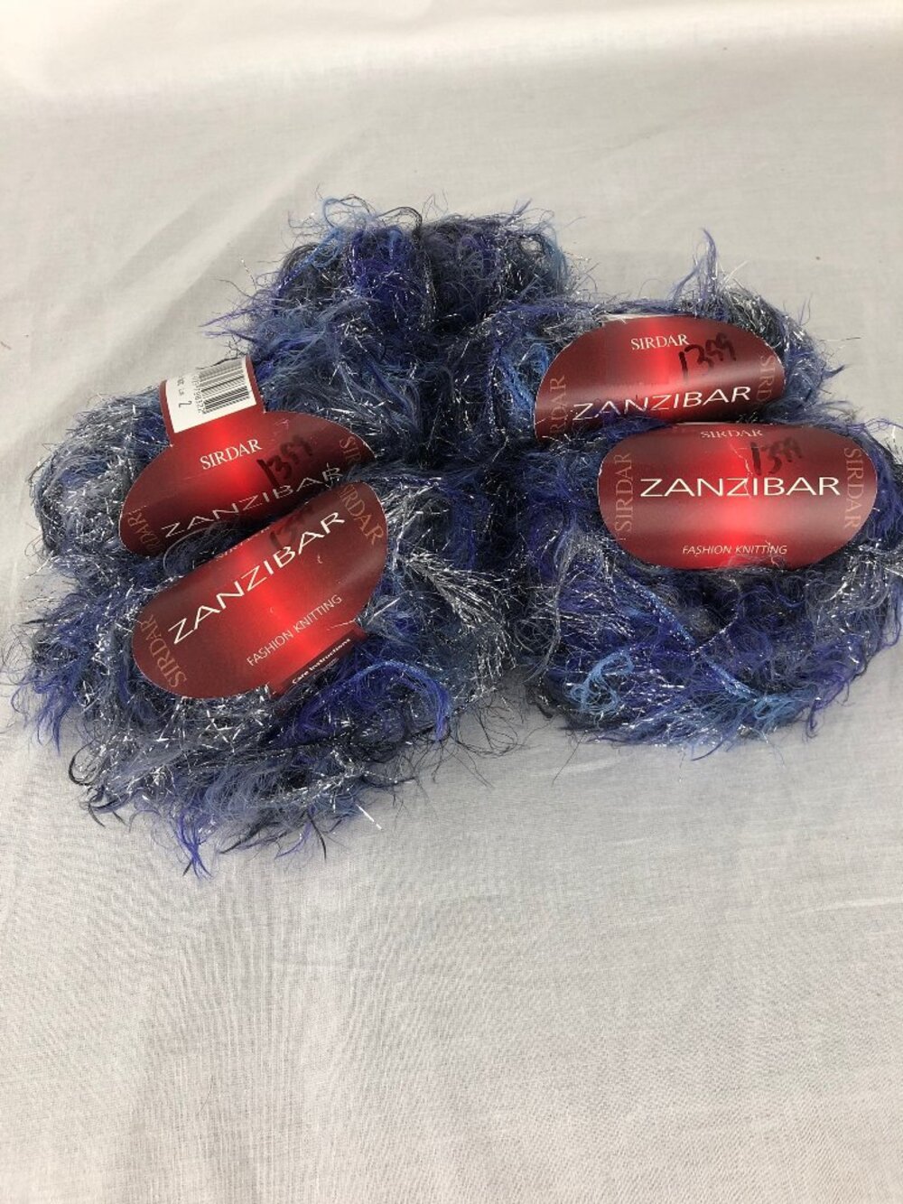 Sidar Zanzibar Yarn Nylon and Polyester Eyelash 50g 137 yards Lot of 5